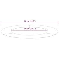 VidaXL Geschikt voor platte boomringen 5 pcs wit ø50 / 80 cm staal - thumbnail