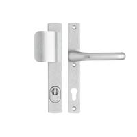 Veiligheidsbeslag Premium smal D-duwer+Flow PC92 anti-kerntrek/omkeerbaar/242X38x15/alu. gesl. F1/SKG3 - thumbnail