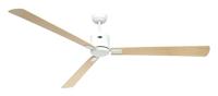 CasaFan ECO NEO III 180-4 WE-AH/BU WiFi Flügel Ahorn/Buche Plafondventilator 28 W (Ø x h) 180 cm x 360 mm Wit Met afstandsbediening, Timer, Met wintermodus, - thumbnail