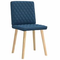 Eetkamerstoelen 2 st stof blauw - thumbnail