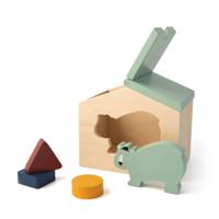 Trixie houten huis met blokken mr. bear - thumbnail