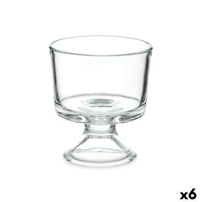 Glas voor ijs en milkshakes Vivalto Transparant Glas 290 ml (6 Stuks)