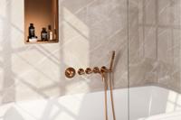 Inbouwthermostaatset Brauer Copper Incl Baduitloop en Staafhanddouche Koper - thumbnail