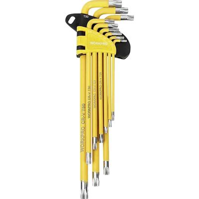 Set van torxsleutels Workpro Lengte 9 Onderdelen