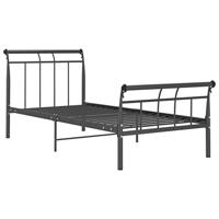 Bedframe metaal zwart 100x200 cm - thumbnail