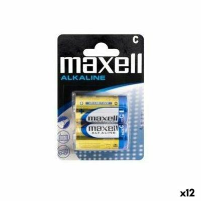 Alkalinebatterijen Maxell LR14 (12 Stuks)