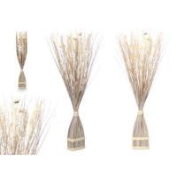 Decoratieve Bloem Gift Decor Wit 14 x 100 x 10 cm 8 x 100 x 18 cm (4 Stuks) - thumbnail