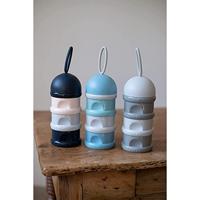 BEABA Stapelbare melkdispenser (donkerblauw + grijs + roze) - thumbnail