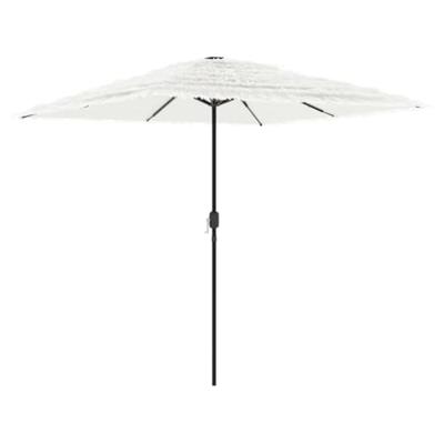Parasol met stalen paal 248x248x248 cm wit