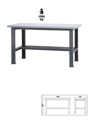 Beta C58Bc-X1,6 Werkbank | Met werkblad inox - 058000606 Beta C58Bc-X1,6 Werkbank | Met werkblad inox - 058000606