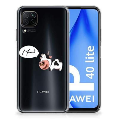 Huawei P40 Lite Telefoonhoesje met Naam Cow Huawei P40 Lite Telefoonhoesje met Naam Cow