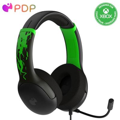 PDP Gaming Airlite Wired Stereo Headset - Jolt Green (Glow in the Dark)