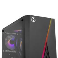 ATX Semi-toren doos Nox-Xtreme NXHUMMERFROST Zwart ATX - thumbnail