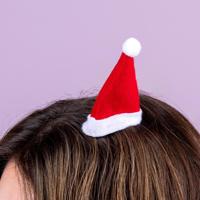 Kerstmuts haarclip - thumbnail