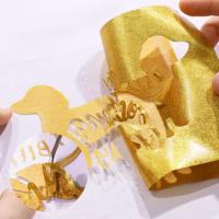 LOKLiK • flexfolie glitter goud 30,5x90cm - thumbnail