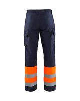 Blåkläder Multinorm winterwerkbroek 18691513 | Marineblauw/Oranje | Maat 58 - 7330509716861 - thumbnail