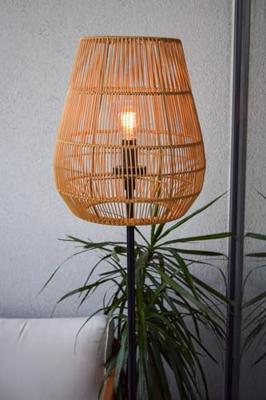 Lucide NERIDA - Vloerlamp Binnen/Buiten - Ø 35 cm - 1xE27 - IP44 - Naturel