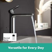 Hansgrohe Wastafelmengkraan Vernis Blend 190 Eengreeps Met Trekwaste Chroom - thumbnail