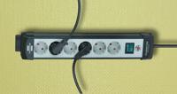 Brennenstuhl Premium-Line stekkerdoos 8-voudig zwart/lichtgrijs 3m H05VV-F 3G1,5 - 1951580100 - thumbnail