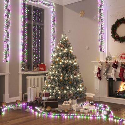 VidaXL Lichtslinger cluster met 1000 led's pastel meerkleurig 11 m pvc