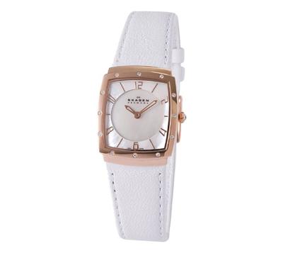 Horlogeband Skagen 396XSRLW Leder Wit 18mm Horlogeband Skagen 396XSRLW Leder Wit 18mm