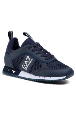 Emporio Armani EA7 X8X027 Sneakers Heren Donkerblauw - Maat 42 2/3 - Kleur: Donkerblauw | Soccerfanshop