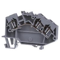 WAGO 781-631 Doorgangsklem 6 mm Spanveer Toewijzing: L Grijs 50 stuk(s)