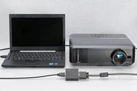 DIGITUS HDMI naar VGA converter - incl. audio-uitgang via 3,5 mm jack (stereo) - Full HD 1080p - stroomtoevoer via USB - zwart - thumbnail