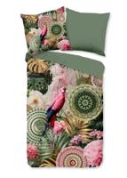 HIP Dekbedovertrek "mandalas, tropisch, bloemen" - Groen - (200x200 cm) - Katoen Satijn - thumbnail