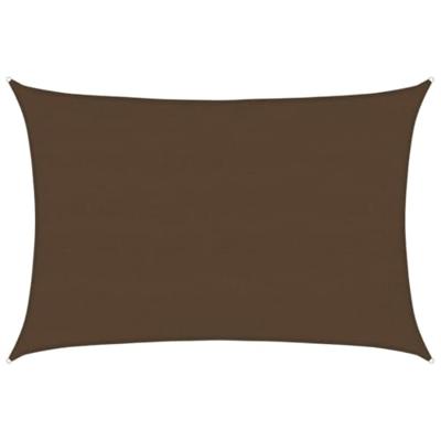 Zonnezeil 160 g/m 5x7 m HDPE bruin