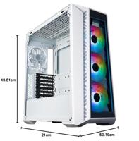 CoolerMaster Case MasterBox 520 TG White ARGB - thumbnail