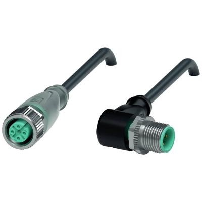Pepperl+Fuchs 240782-100000 Sensor/actuator connector, geassembleerd Aantal polen (sensoren): 3, 3 0.6 m 1 stuk(s)