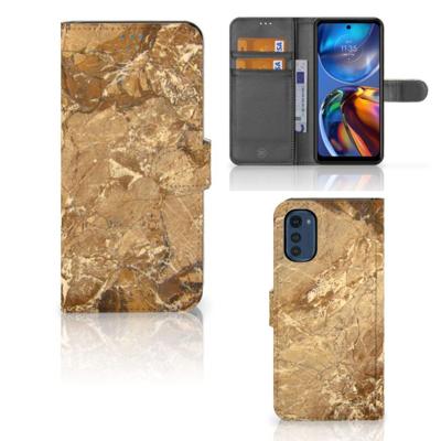 Motorola Moto E32 | Moto E32s | Bookcase | Marmer Creme