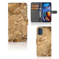 Motorola Moto E32 | Moto E32s | Bookcase | Marmer Creme - thumbnail