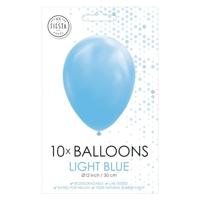 Globos Ballonnen lichtblauw 30cm, 10st. - thumbnail