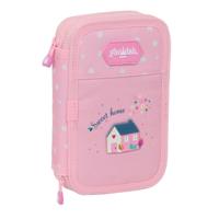 Dubbele etui Glow Lab Sweet home Roze 12.5 x 19.5 x 4 cm (28 Onderdelen) - thumbnail