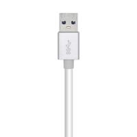 Adapter Ethernet naar USB Aisens Conversor USB 3.0 A Ethernet Gigabit 10/100/1000 Mbps, 15 cm Wit 15 cm - thumbnail