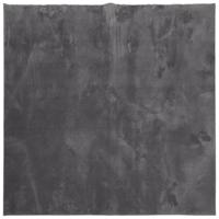 Vloerkleed HUARTE laagpolig zacht wasbaar 240x240 cm antraciet - thumbnail