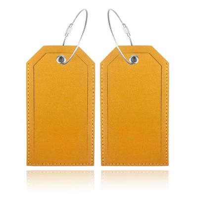Bagagelabel Geel - Set van 2 stuks