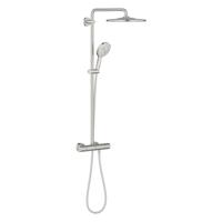 Grohe Rainshower SmartActive 310 douchesysteem rond thermostatisch hoofddouche Ø31cm en handdouche Ø13cm supersteel 26836dc0 - thumbnail