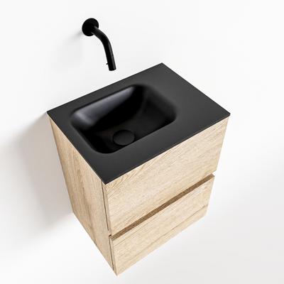 MONDIAZ ADA 40cm toiletmeubel washed oak. LEX wastafel urban rechts zonder kraangat MONDIAZ ADA 40cm toiletmeubel washed oak. LEX wastafel urban rechts zonder kraangat