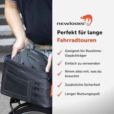 New looxs varo trunkbag - waterdichte schoudertas, zwart - thumbnail