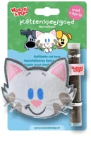 Kattenspeelgoed buurpoes+catnip vulbaar 10cm - thumbnail
