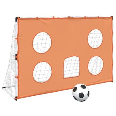 VidaXL Kindervoetbaldoel met doelmat en bal 182x62x118 cm VidaXL Kindervoetbaldoel met doelmat en bal 182x62x118 cm
