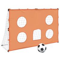 VidaXL Kindervoetbaldoel met doelmat en bal 182x62x118 cm - thumbnail