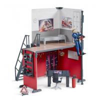 bruder Bworld Brandweerkazerne met brandweerman 62702 decors - thumbnail