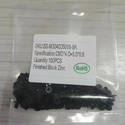 Notebook Computer Repair Screw Thin Flat Wafer Head Cross Black Zinc CM3*4 D=5.0*0.8 100pcs/set Notebook Computer Repair Screw Thin Flat Wafer Head Cross Black Zinc CM3*4 D=5.0*0.8 100pcs/set