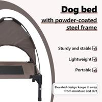 VidaXL Hondenbed bruin 62 x 48 x 61 cm staal - thumbnail