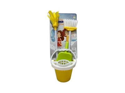 Reinig & Opberg Kit Cleaning Home 16 Kubus Zwabber Stoffer en blik Bezem