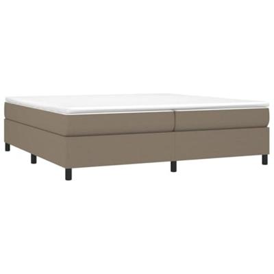 Bedframe zonder matras stof taupe 200x200 cm